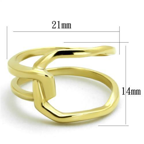 Minimalist IP Gold Stainless Steel Ring - No Stone, Under $5, Ships in 1 Day - Jewelry & Watches - Bijou Her -  -  - 