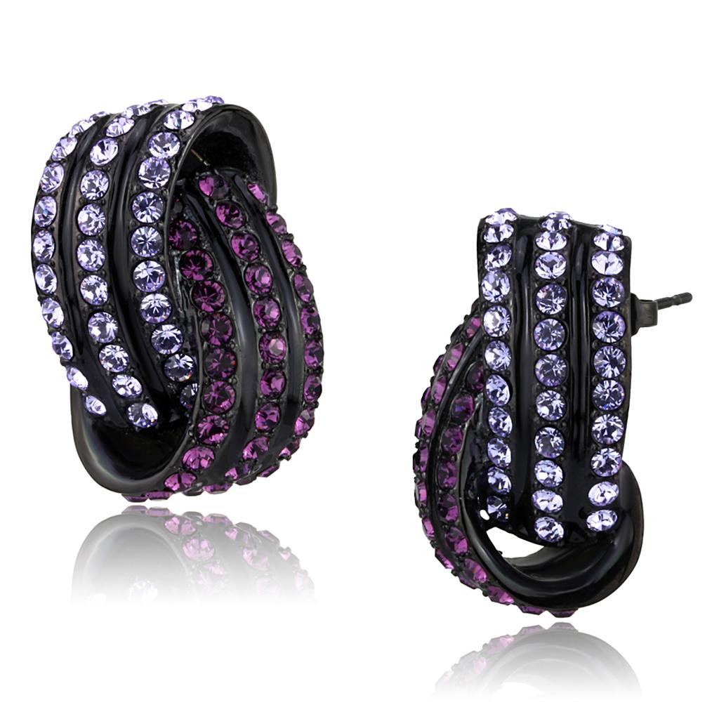 Top Grade Crystal Stainless Steel Earrings for Women - Multi Color - Jewelry & Watches - Bijou Her -  -  - 