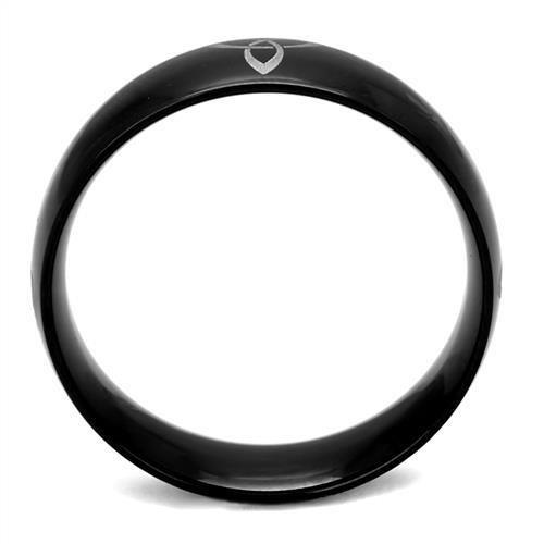 Two-Tone IP Black Stainless Steel Ring - No Stone, 5.02g Weight - Jewelry & Watches - Bijou Her -  -  - 