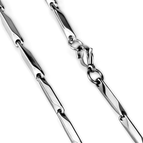 High Polished Stainless Steel Chain - No Stone, 16.49g Weight, Backordered 4-7 Days - Jewelry & Watches - Bijou Her -  -  - 