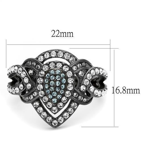 Multi-Color Women's Ring with Synthetic Crystal - Hypoallergenic Stainless Steel Jewelry - Jewelry & Watches - Bijou Her -  -  - 
