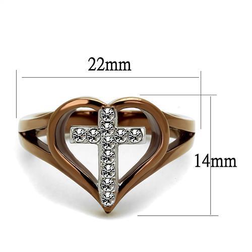 Women Stainless Steel Synthetic Crystal Rings - Jewelry & Watches - Bijou Her -  -  - 