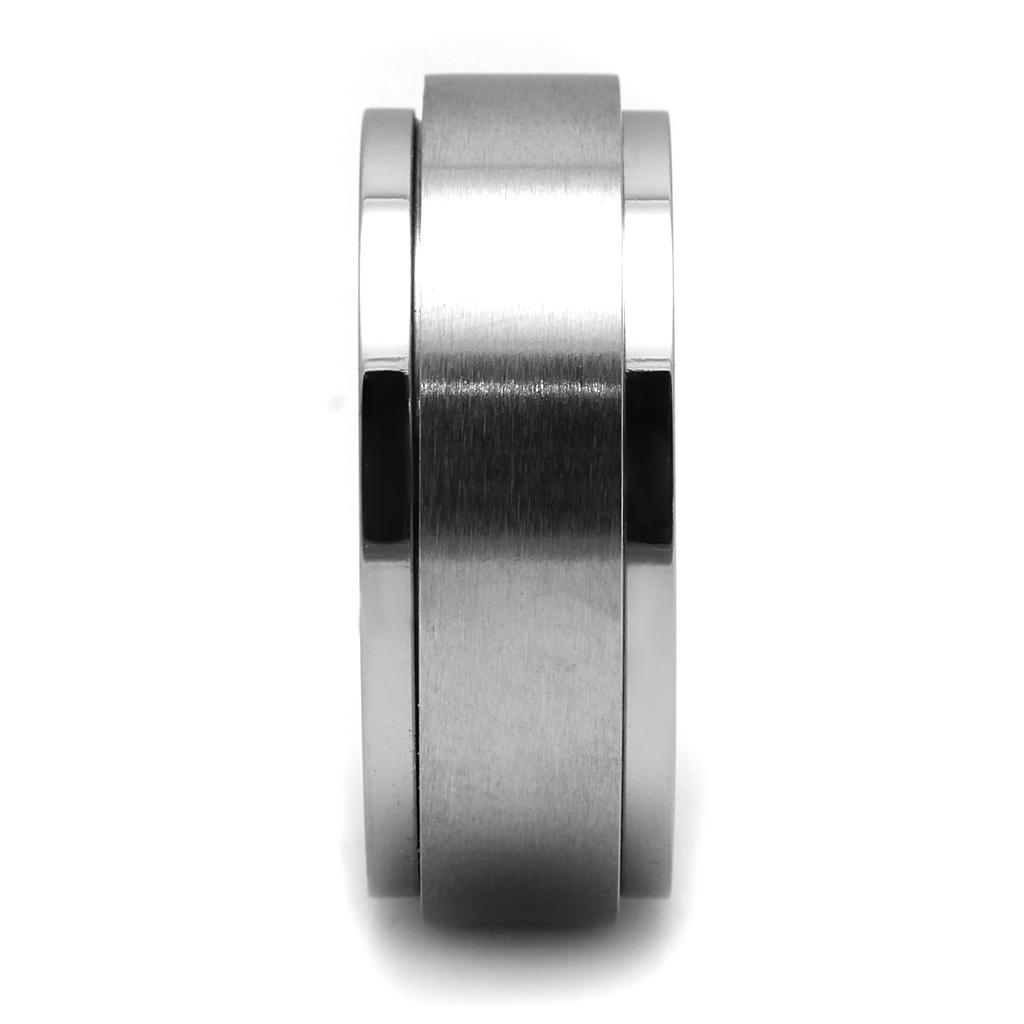 Men's Stainless Steel High Polished Ring - No Stone - Jewelry & Watches - Bijou Her -  -  - 