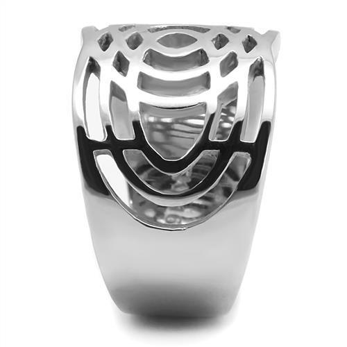 Hypoallergenic Women's Stainless Steel Ring - High Polished, No Stone - Jewelry & Watches - Bijou Her -  -  - 