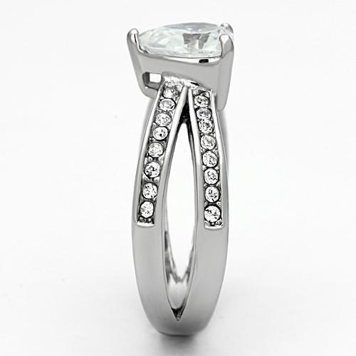 Women Stainless Steel Cubic Zirconia Rings TK851 - Jewelry & Watches - Bijou Her -  -  - 