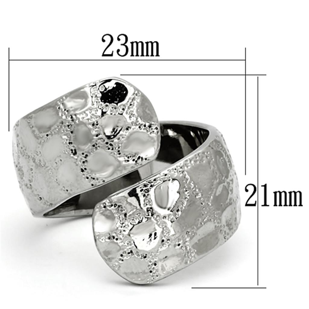 High Polished Stainless Steel Ring - No Stone, In Stock, 8.20g Weight - Jewelry & Watches - Bijou Her -  -  - 