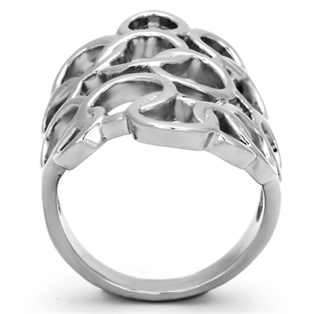 Stainless Steel Women's Ring - Hypoallergenic & Stylish - Jewelry & Watches - Bijou Her -  -  - 