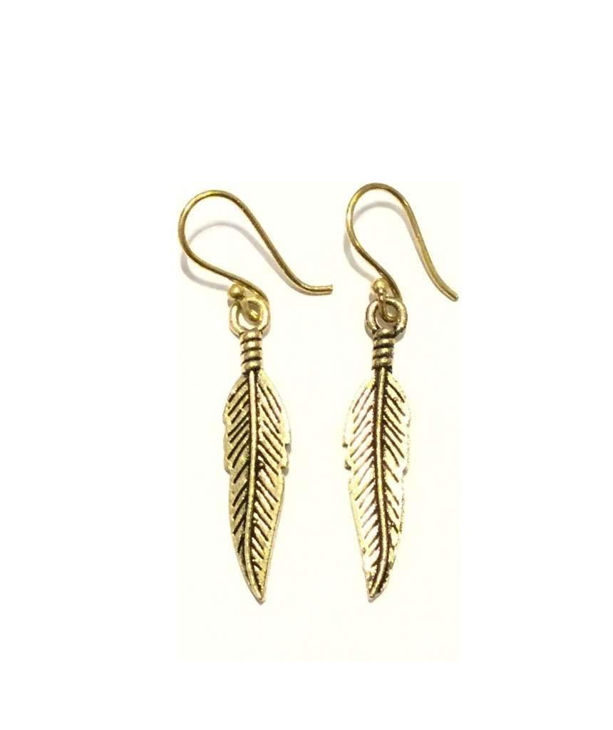 Handmade Feather Earrings - Simple, Elegant, and Grunge-inspired Jewelry for Any Occasion - Earrings - Bijou Her -  -  - 
