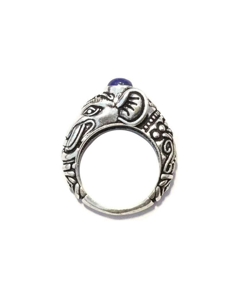 Handmade Circus Elephant Ring - Brass and Silver Hypoallergenic Jewelry for Sensitive Skin - Jewelry & Watches - Bijou Her -  -  - 