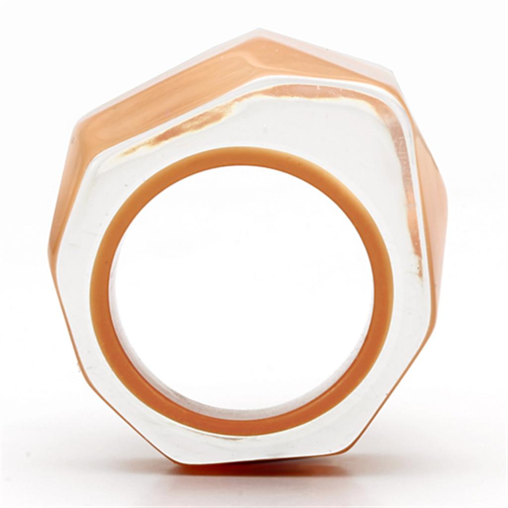 Resin Ring - No Stone, Orange Color, 7.70g Weight, Backordered - Jewelry & Watches - Bijou Her -  -  - 