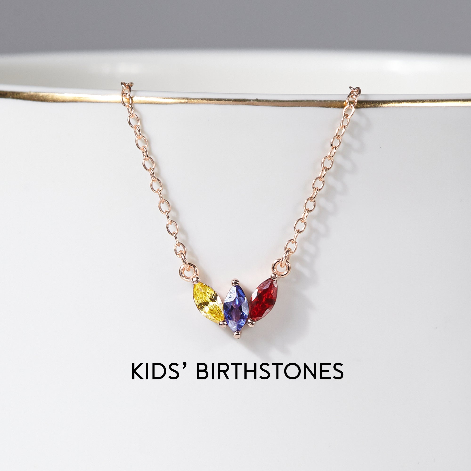 Personalized Mom Necklace with Birthstones - 925 Sterling Silver & 18K Gold Plated Jewelry for Mother's Day & Special Occasions - Necklaces - Bijou Her -  -  - 