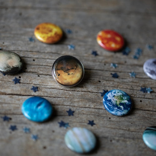 Interchangeable Solar System Lapel Pin - Accessories - Bijou Her - Color - Pluto? - 