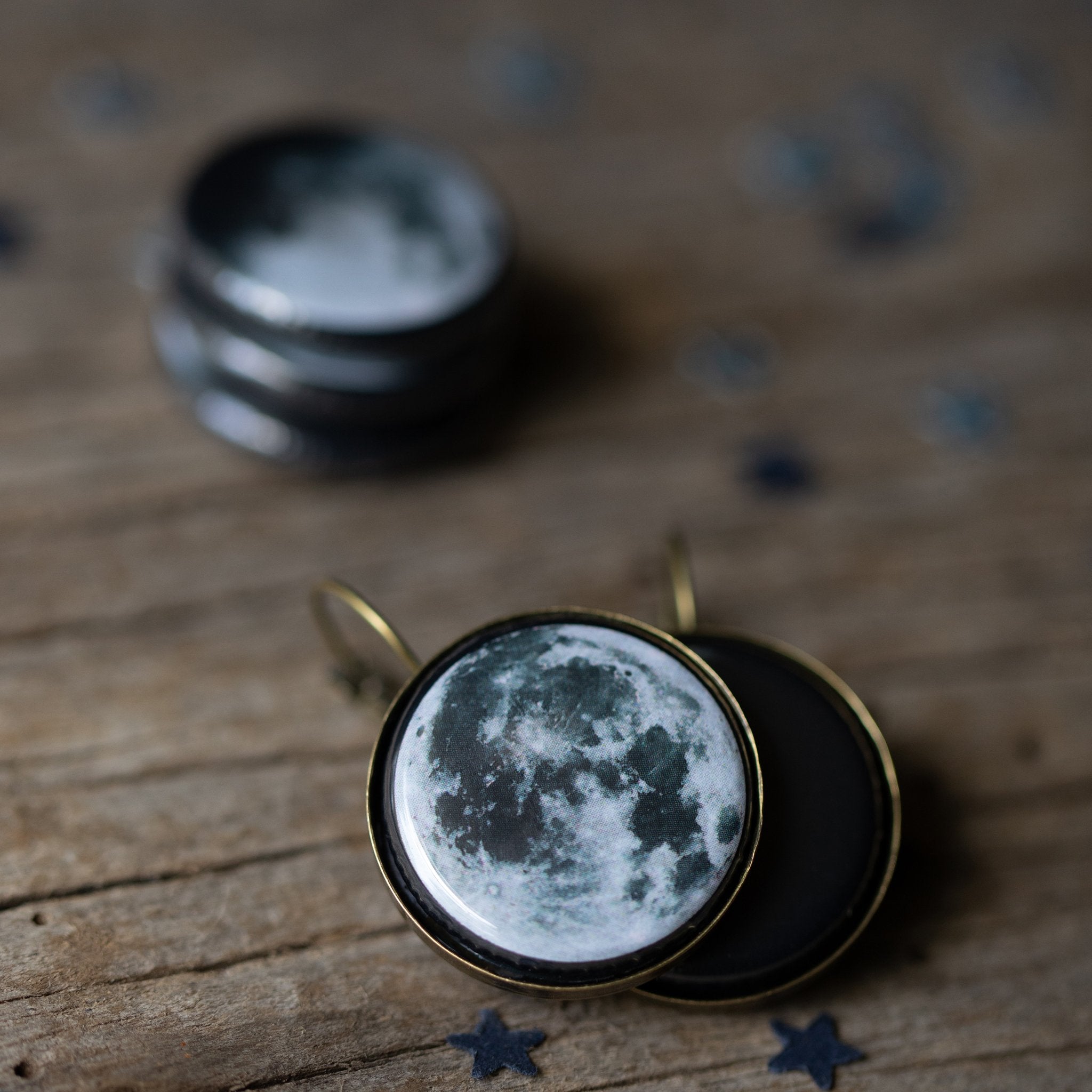 Interchangeable Moon Phase Earrings - Jewelry & Watches - Bijou Her -  -  - 