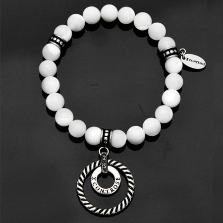 Timeless Heiress Bracelet - 316L Stainless Steel with White Marble - Jewelry & Watches - Bijou Her -  -  - 