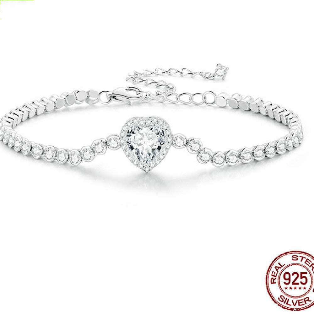 New Sparkling Love Zirconia Bracelet - 0 - Bijou Her - Color -  - 