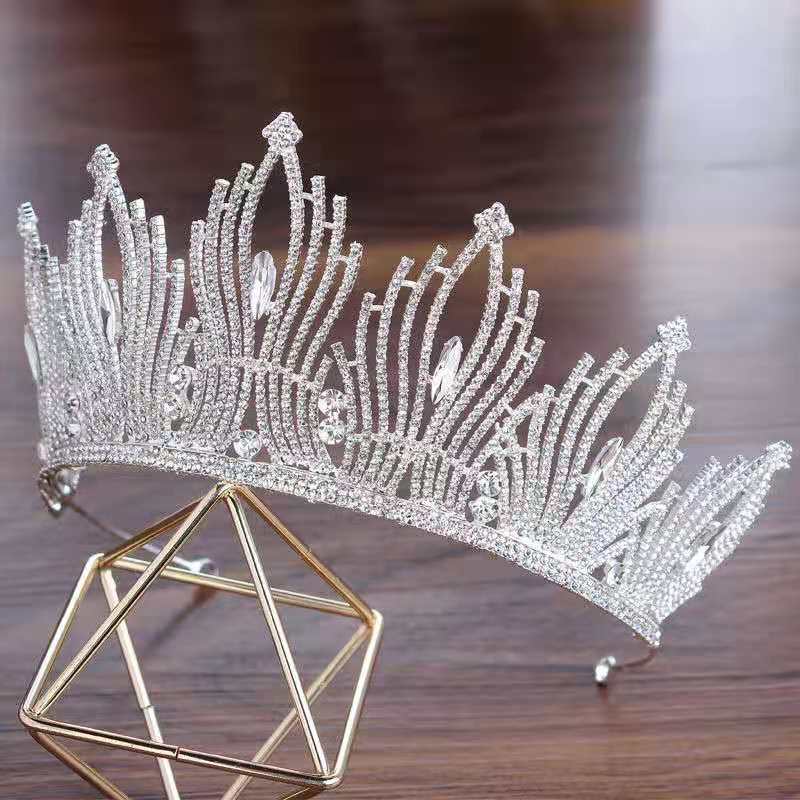 Shiny Bride Tiaras Crowns Crystal Wedding Hair Accessories - 0 - Bijou Her -  -  - 