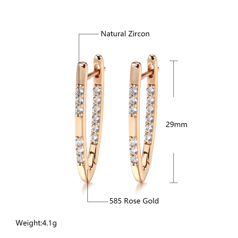 Women's Fashionable New Zircon Earrings - 0 - Bijou Her -  -  - 