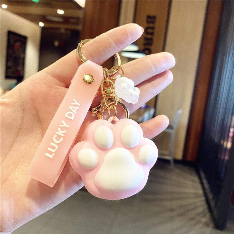 Women's Fashion Creative Cat Paw Keychain - 0 - Bijou Her - Color -  - 