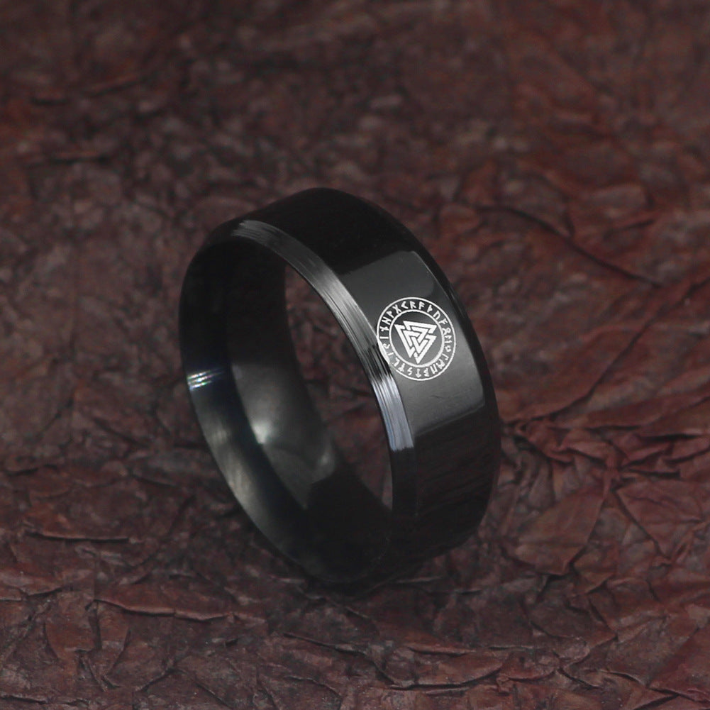 Hot Sale At AliExpress Man's Wholesale Vintage Viking Rune Domineering Men's Ring Trendy Ornament - 0 - Bijou Her -  -  - 