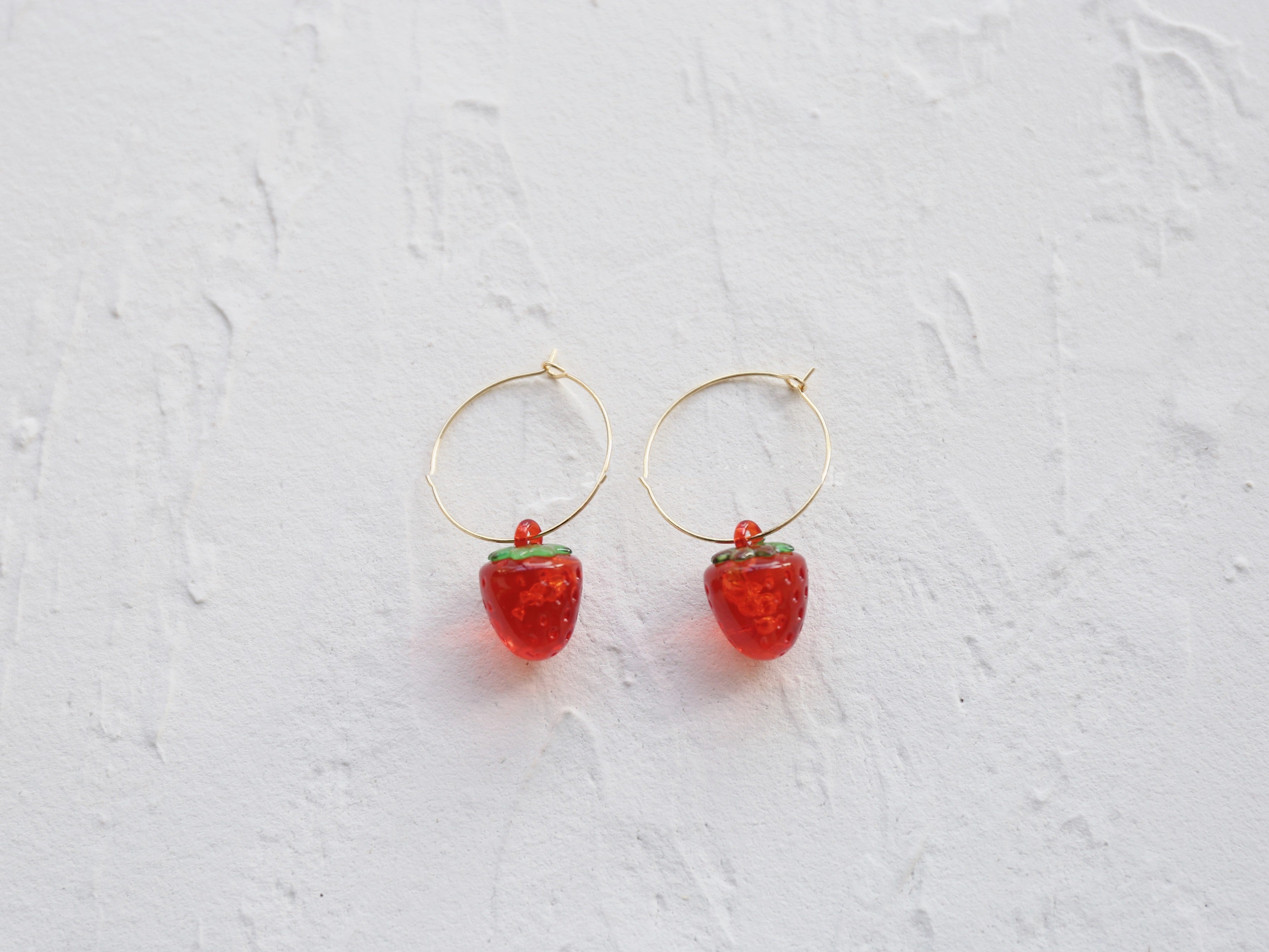 Lovely Sweet Girl Cherry Strawberry Earrings - 0 - Bijou Her - style -  - 