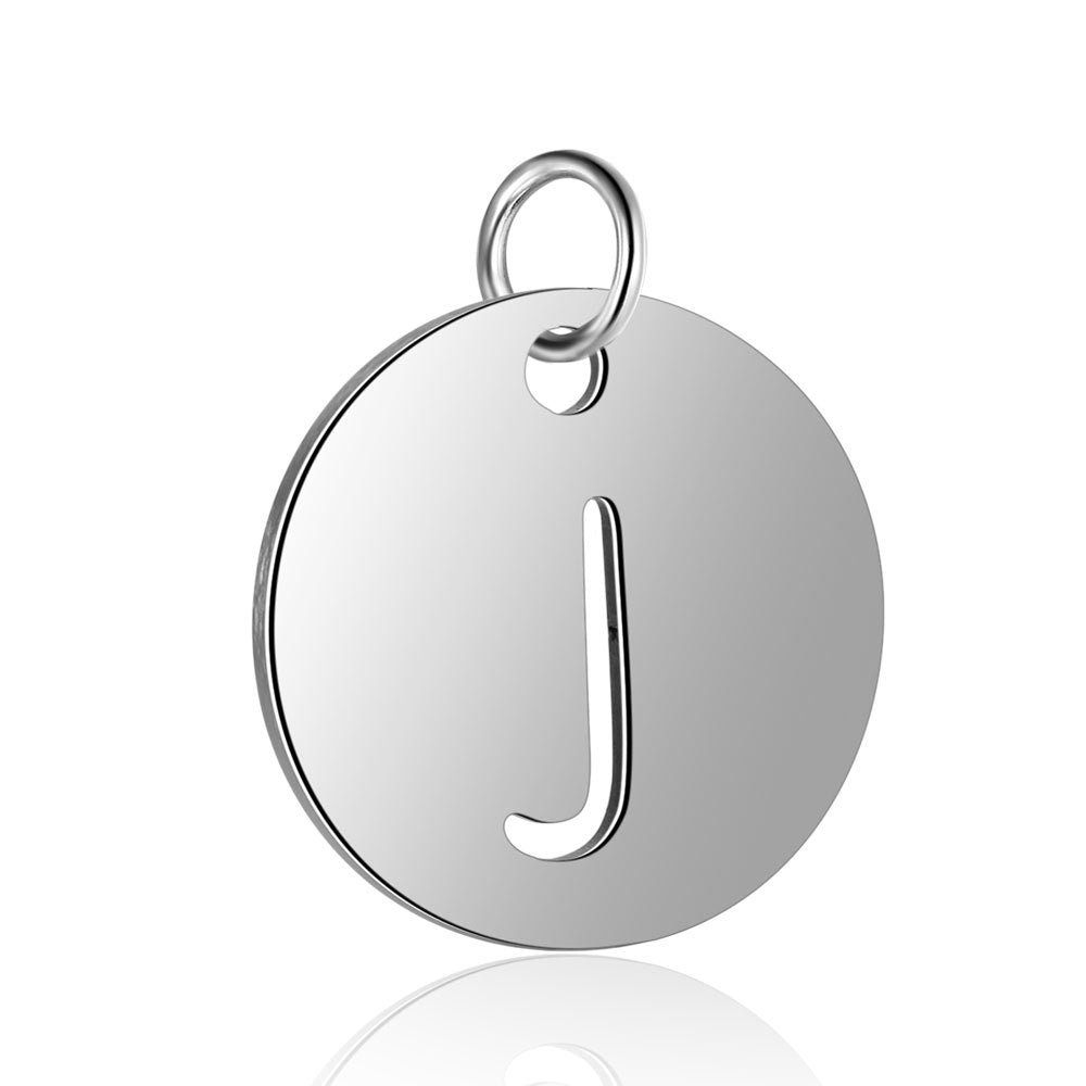 Titanium Steel Hollow Letter Pendant - 0 - Bijou Her - style -  - 