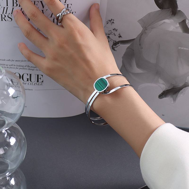 Personalized Fashion Jade Agate Acrylic Bracelet - 0 - Bijou Her - Color -  - 