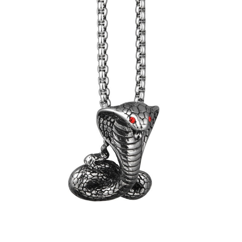 Red Eye Cobra Titanium Steel Item - 0 - Bijou Her - style -  - 