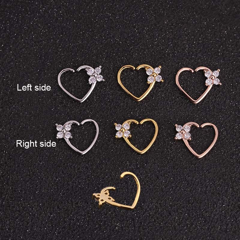 Women's Fashion Cartilaginous Ear Heart-shaped Earrings - 0 - Bijou Her -  -  - 