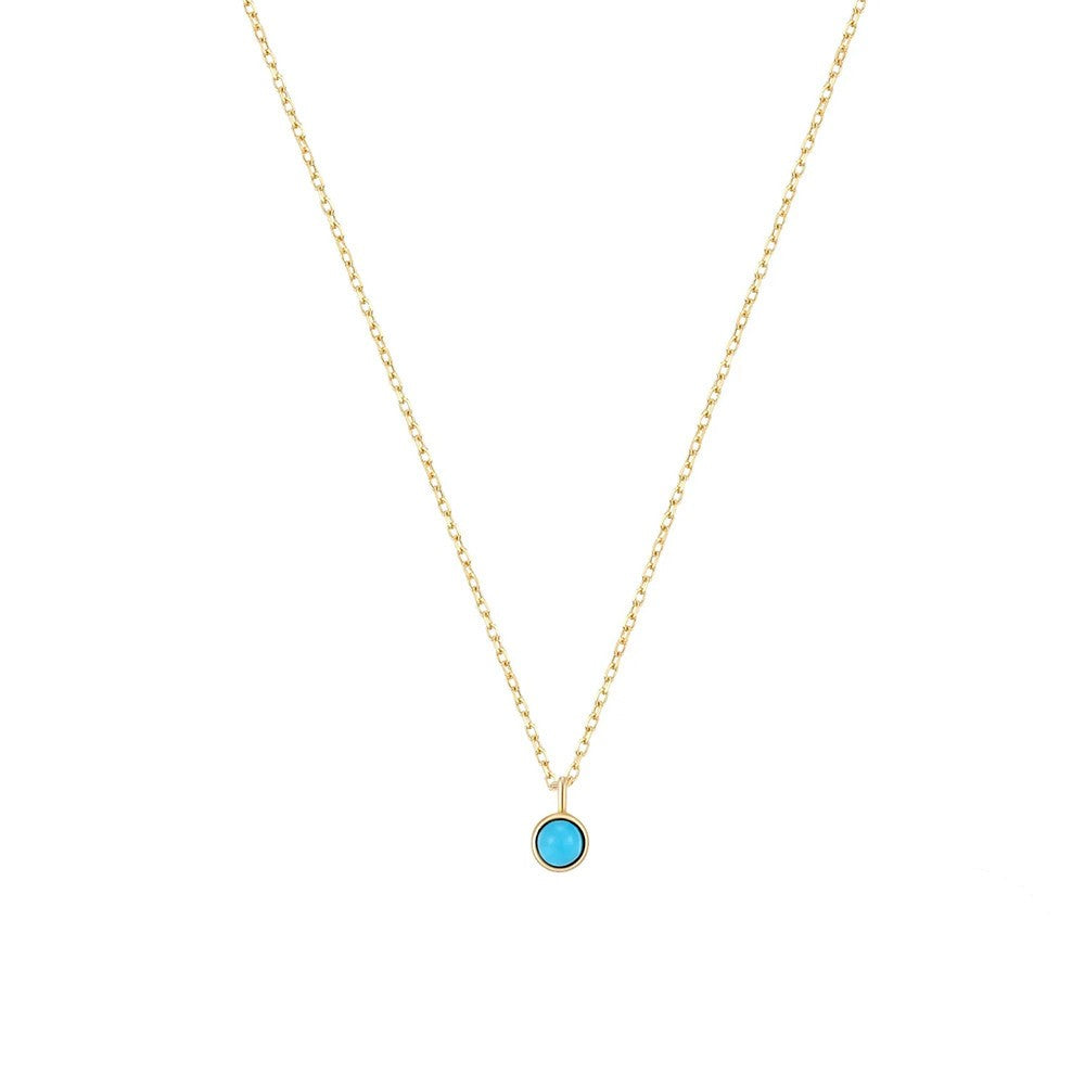 INS Wind Turquoise Clavicle Chain Geometry - 0 - Bijou Her - Color - style - 