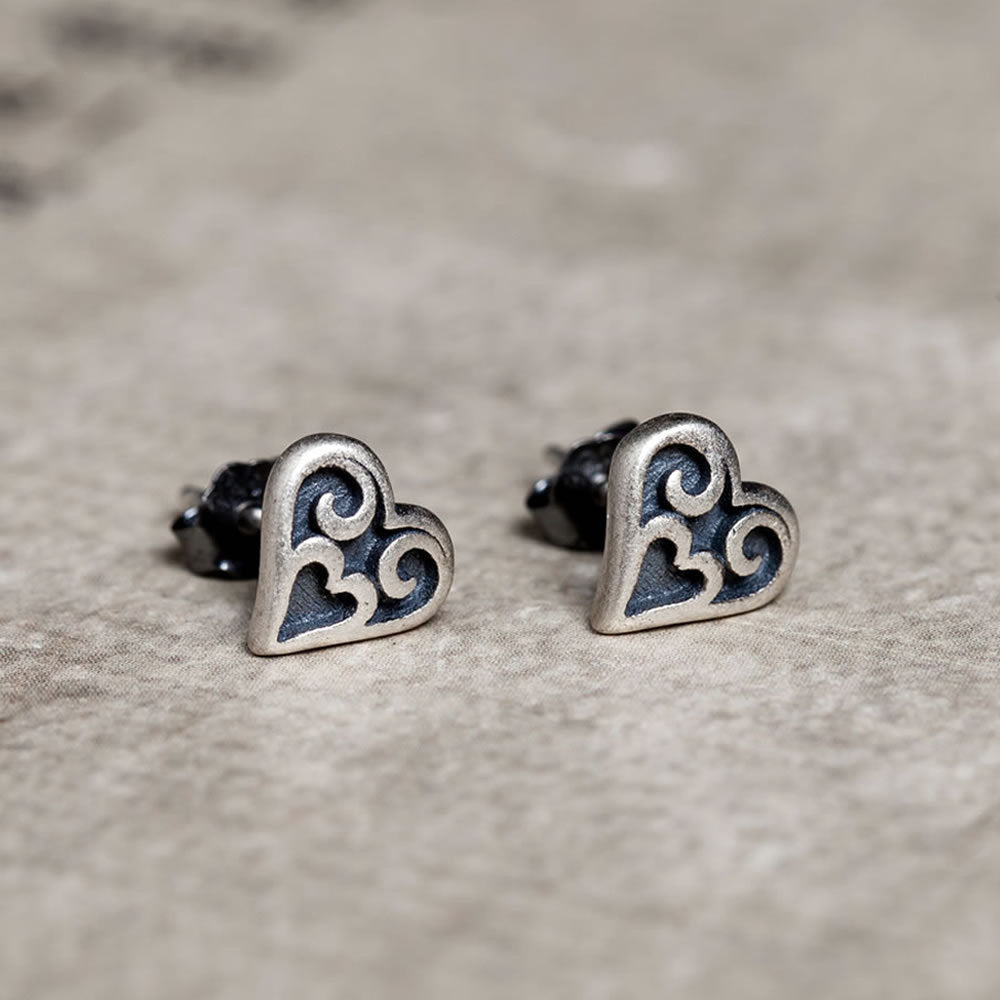 Women's Sterling Silver Vintage Earrings - 0 - Bijou Her -  -  - 