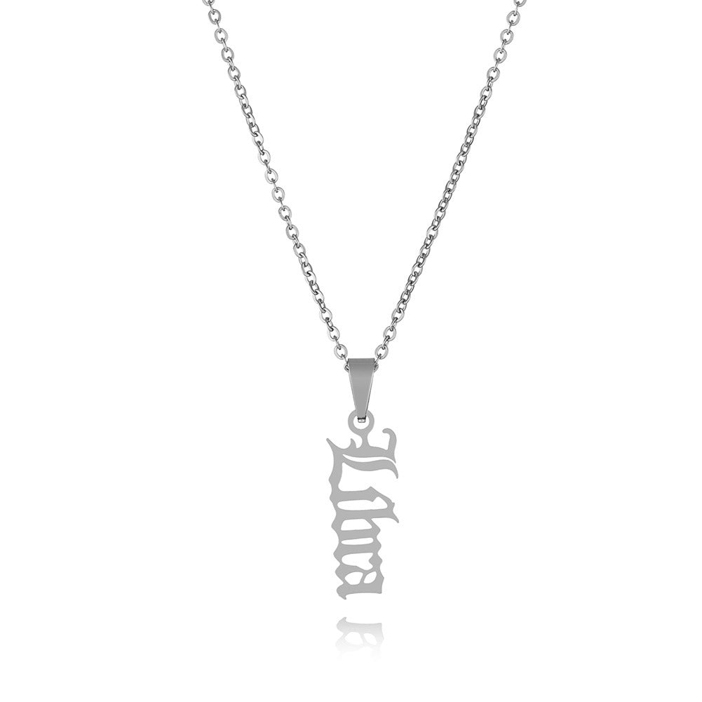 Twelve Constellations Necklace Fashion Stainless Steel - 0 - Bijou Her - Color - style - 