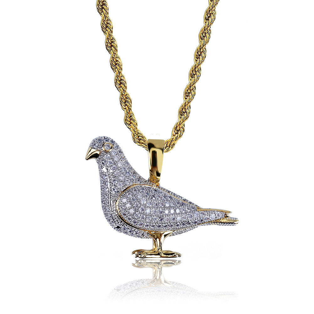 Micro Zirconia Two-color Hipster Animal Necklace - 0 - Bijou Her -  -  - 