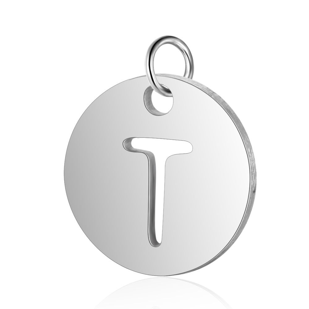 Titanium Steel Hollow Letter Pendant - 0 - Bijou Her - style -  - 