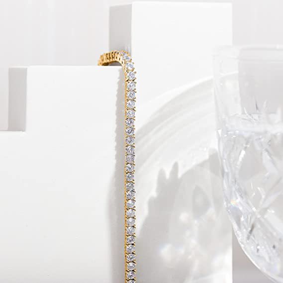 Rhinestone Claw Chain Gold Lady Bracelet - 0 - Bijou Her -  -  - 