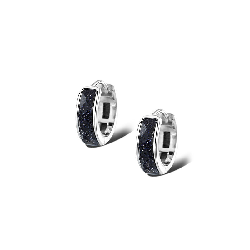 Men's Fashion Sterling Silver Earrings - 0 - Bijou Her - Color -  - 