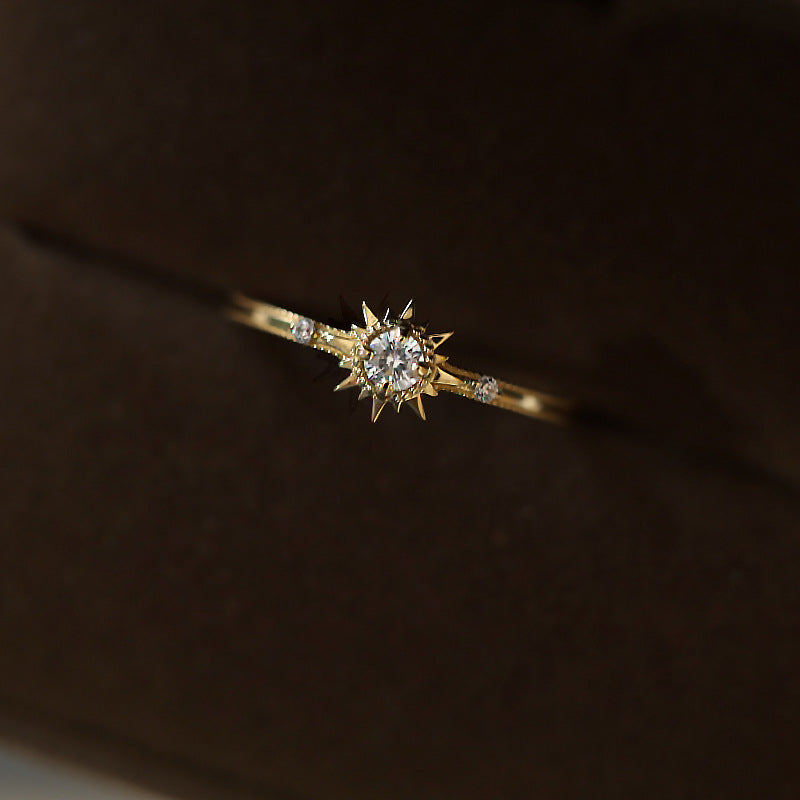 Shining Sun Small Design Simple And Versatile Forefinger Ring - 0 - Bijou Her -  -  - 