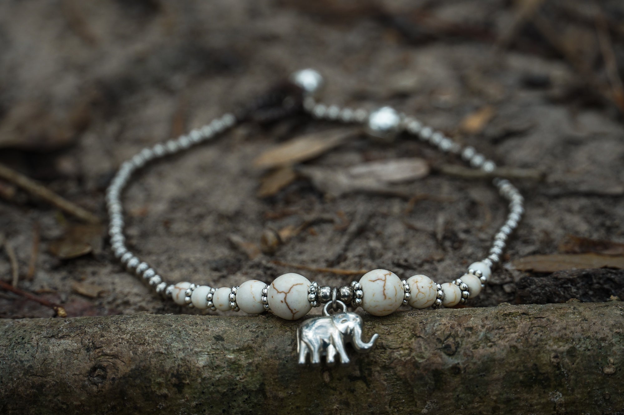 Handcrafted Elephant Boho Silver Anklet - Hypoallergenic Thai Artisan Jewelry - Other Accessories - Bijou Her -  -  - 