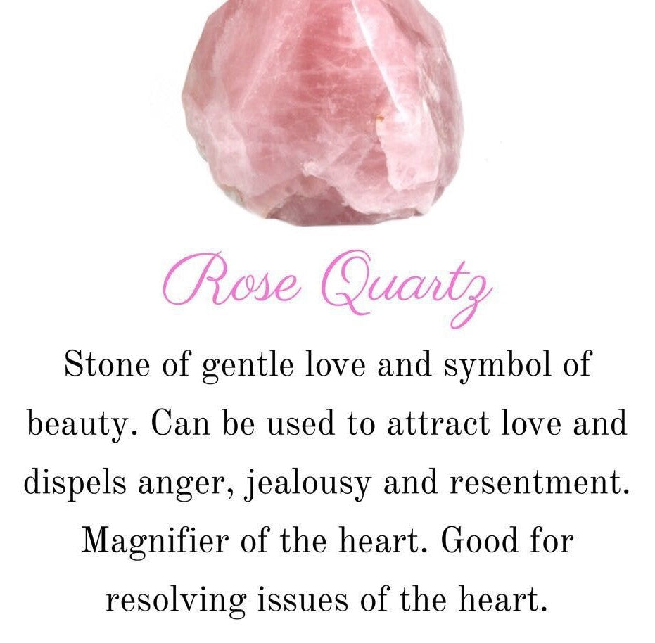 Rose Quartz & Crystal Quartz Stretch Bracelet - Handmade in USA for Love & Healing - Bracelets - Bijou Her -  -  - 