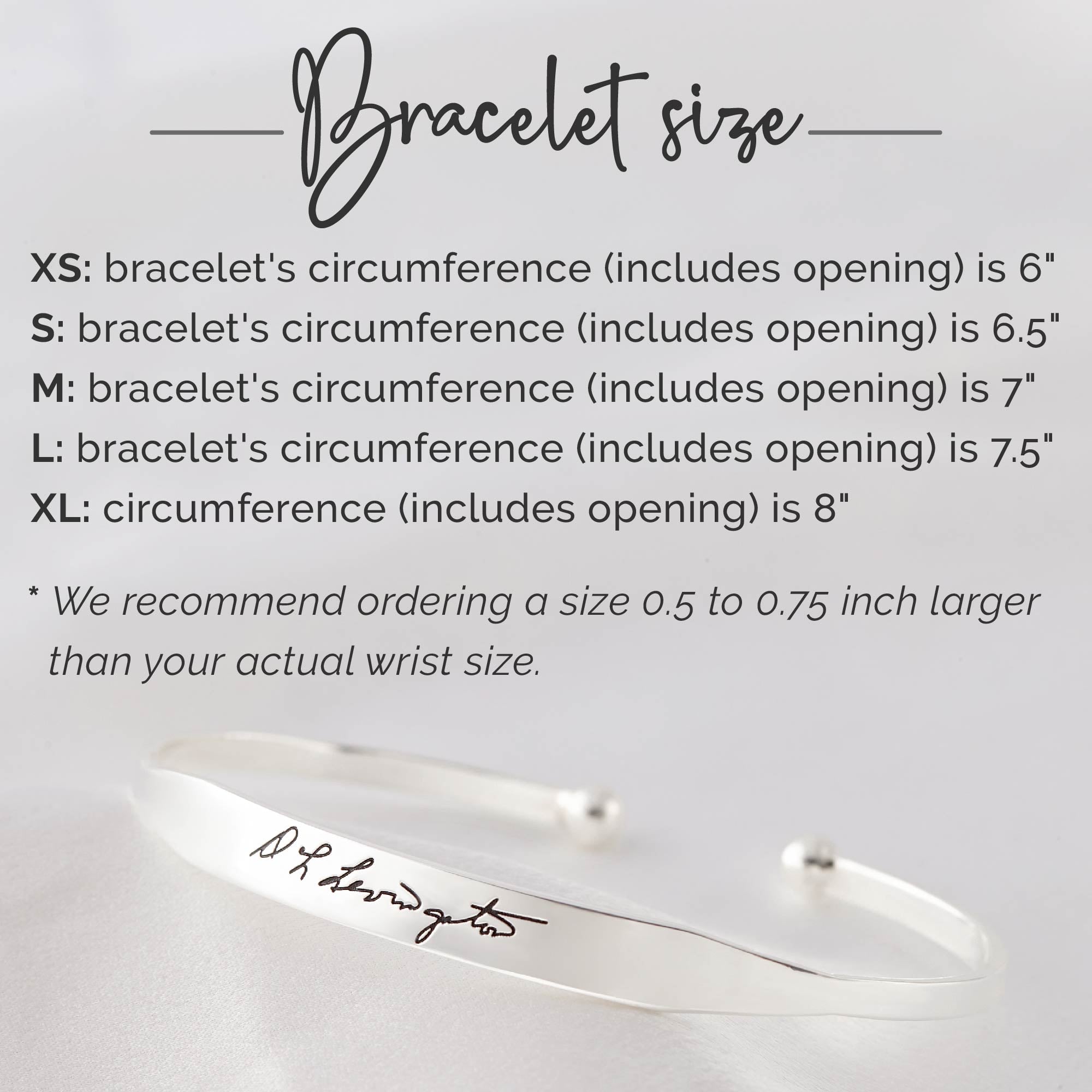 Personalized Handwriting Bracelet - Sterling Silver & Gold-Plated Jewelry for Women - Bracelets - Bijou Her -  -  - 