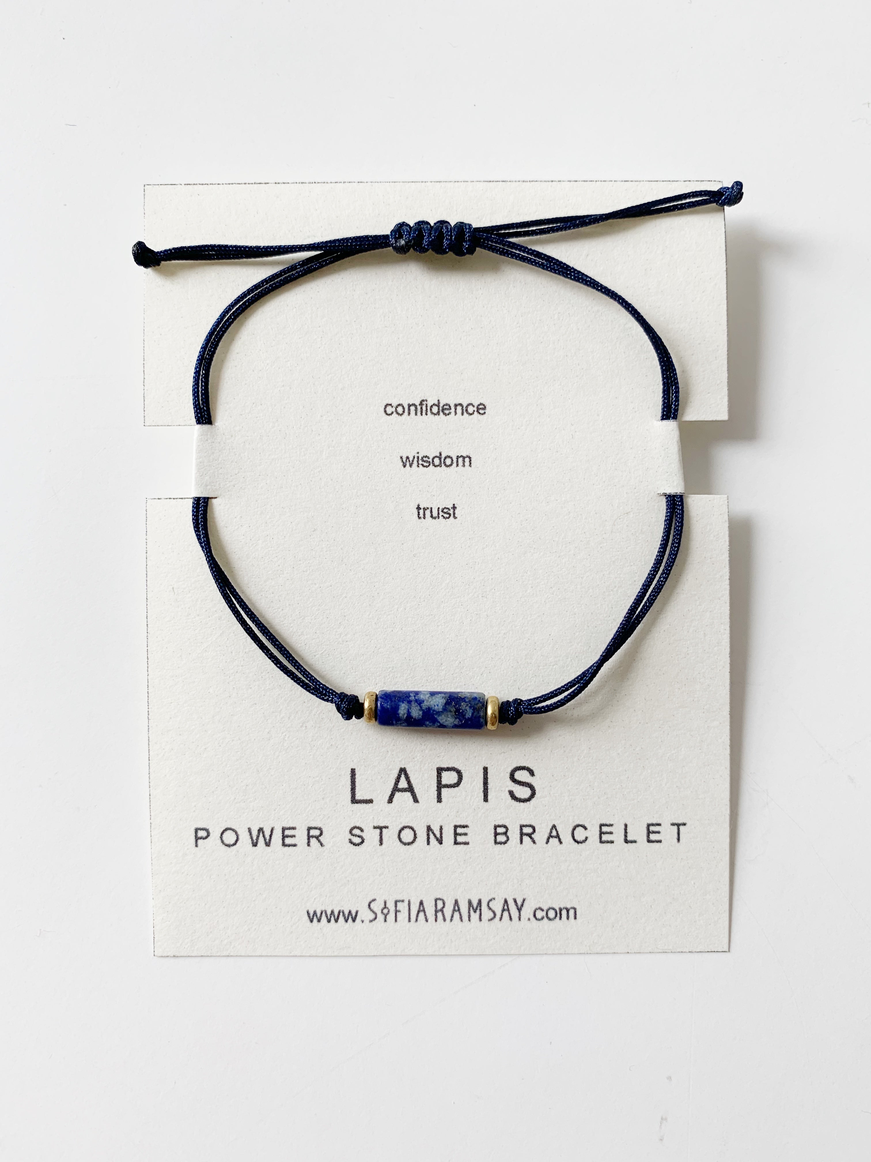 Lapis Power Stone Bracelet - Empower Yourself with Confidence and Wisdom - Jewelry & Watches - Bijou Her -  -  - 