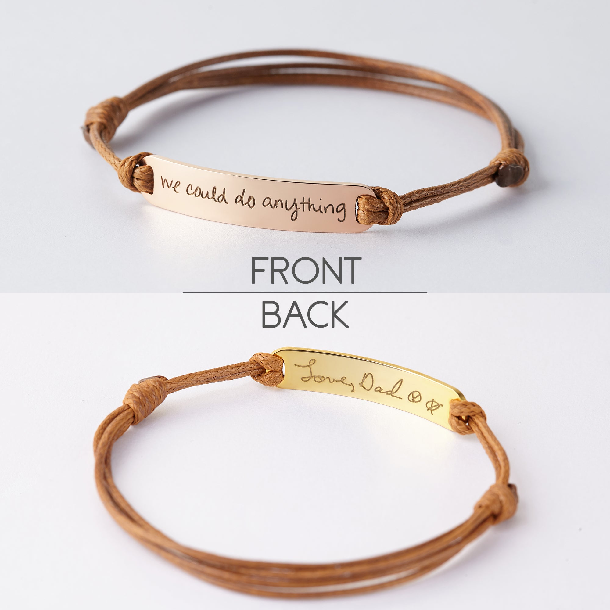 Personalized Handwriting Bracelet - Engraved Signature Jewelry - Bracelets - Bijou Her -  -  - 