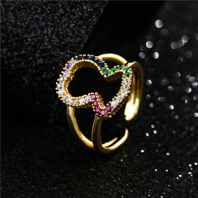 Women's Cute Personality Hollow Bear Ring - 0 - Bijou Her -  -  - 