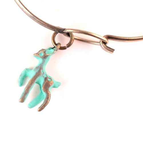 Hand-Painted Deer Charm Jewelry - Necklace, Bracelet, or Charm Only - Jewelry & Watches - Bijou Her - Color - Style - 