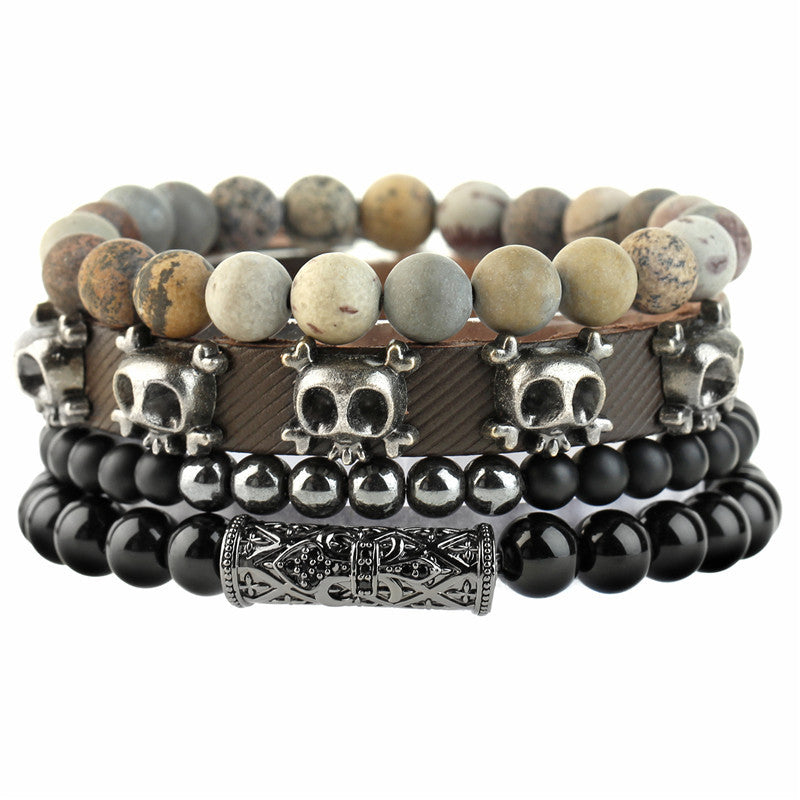 Woven Stone Beaded Multilayer Bracelet - 0 - Bijou Her - style -  - 