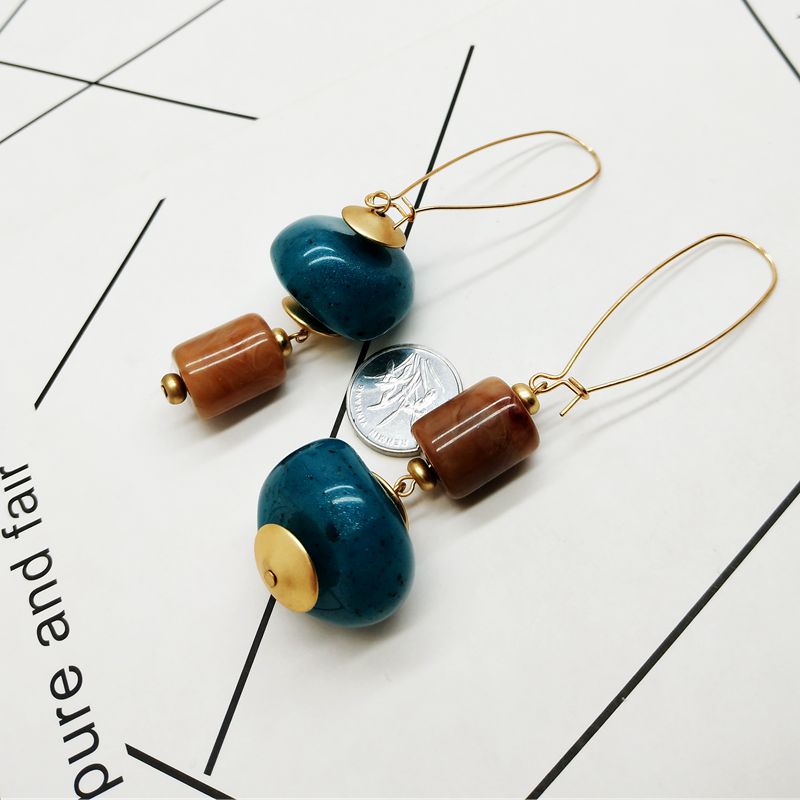 Women's Geometric Environment-friendly Resin Earrings - 0 - Bijou Her -  -  - 