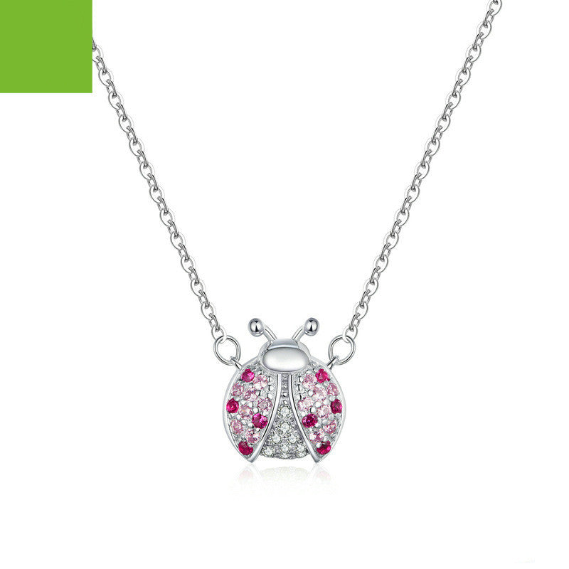 Little Ladybug Sterling Silver Necklace - 0 - Bijou Her - Color -  - 