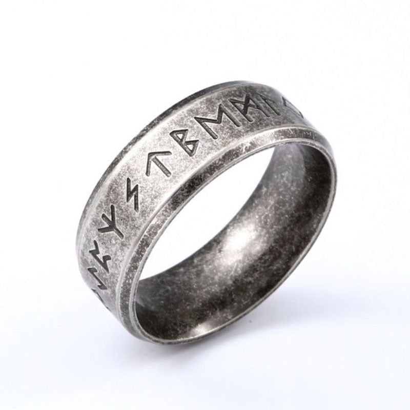 Korean Simple Vintage Stainless Steel Ring - 0 - Bijou Her -  -  - 