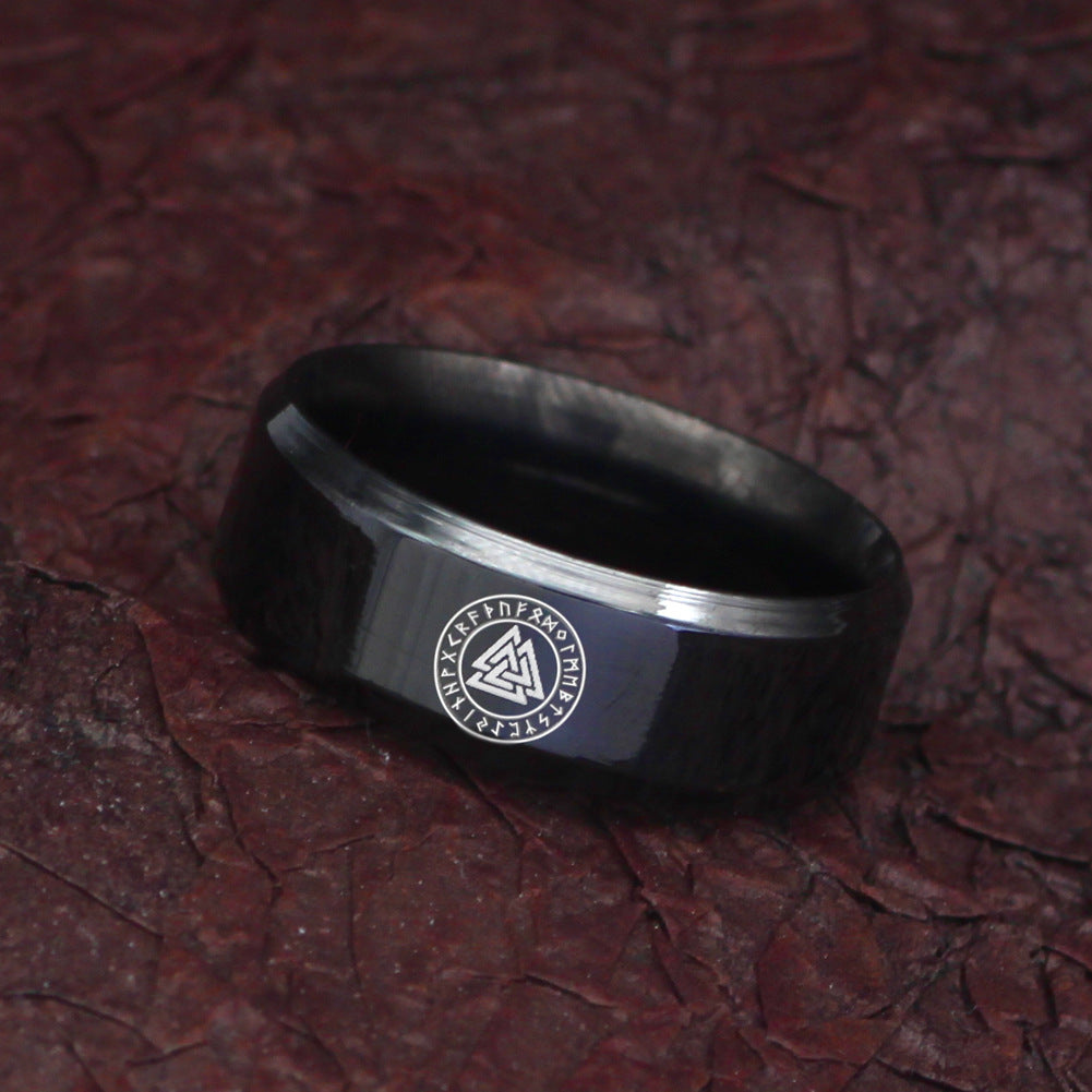 Hot Sale At AliExpress Man's Wholesale Vintage Viking Rune Domineering Men's Ring Trendy Ornament - 0 - Bijou Her - Color - size - 
