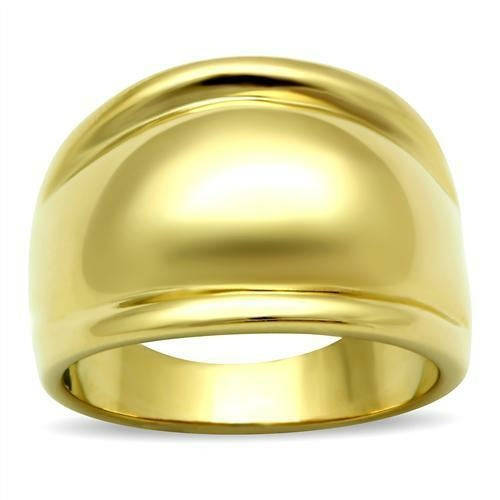 IP Gold Brass Ring - No Stone, Ships in 1 Day, 5.90g Weight - Jewelry & Watches - Bijou Her - Size -  - 