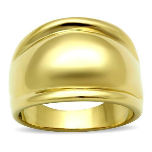 IP Gold Brass Ring - No Stone, Ships in 1 Day, 5.90g Weight - Jewelry & Watches - Bijou Her -  -  - 